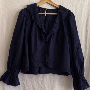 Freepeople Top with Ruffle Details